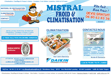 Tablet Screenshot of mistral-froid-climatisation.com